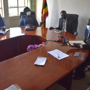 L-R_ UHRC Director Ruth Sekindi, Commissioner Dr. Patricia Achan, AG Kiryoowa Kiwanuka and Commissioner Meddie Mulumba jointly addressing the media on Tuesday