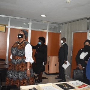 New Commissioners, Director Kamadi watch the new chairperson inspect her new office